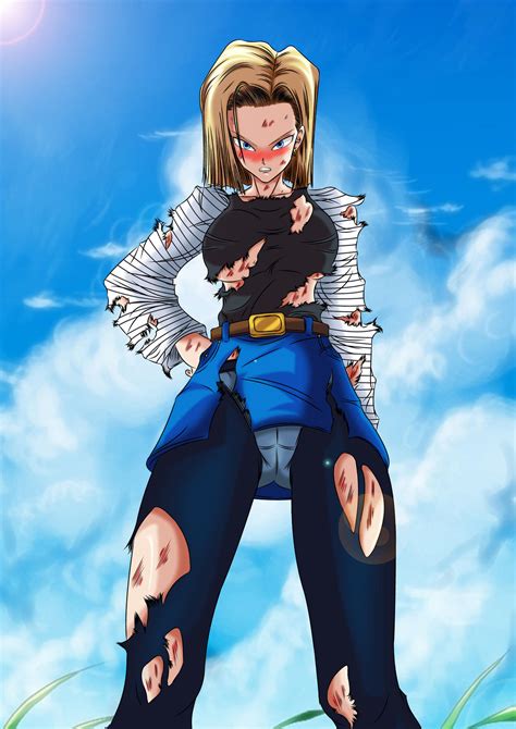 android 18 fan art|android 18 full body.